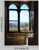 Taormina Landscape through Window