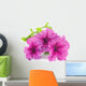 Bouquet Purple Petunias White Wall Decal