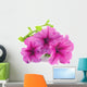Bouquet Purple Petunias White Wall Decal