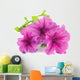 Bouquet Purple Petunias White Wall Decal