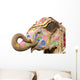 Colorful Elephant Holi Festival Wall Mural