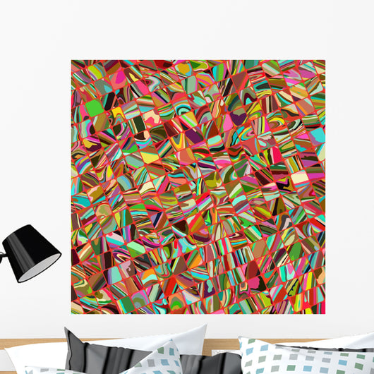 Small Tiles Texture Different Wall Decal