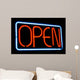 Open for Business Neon Sign Wall Mural