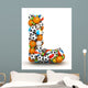 Sports Letter L Wall Decal