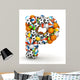 Sports Letter P Wall Decal