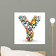Sports Letter Y Wall Decal