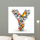 Sports Letter Y Wall Decal