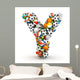 Sports Letter Y Wall Decal