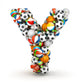 Sports Letter Y Wall Decal
