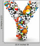 Sports Letter Y Wall Decal