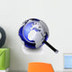 Earth Globe with Magnifying Wall Decal