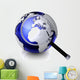 Earth Globe with Magnifying Wall Decal