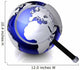 Earth Globe with Magnifying Wall Decal