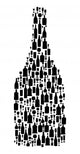 Black Complex Bottle Wall Decal