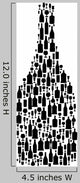 Black Complex Bottle Wall Decal