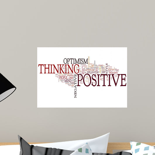 Positive thinking Wall Decal