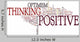 Positive thinking Wall Decal