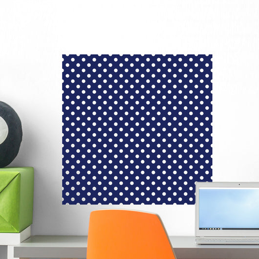 Seamless Polka Dot Vector Pattern Wall Decal