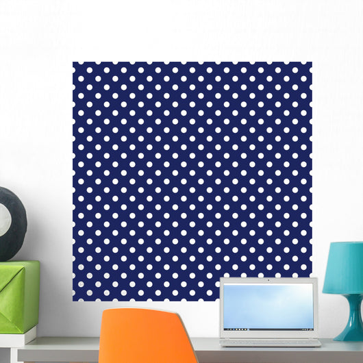 Seamless Polka Dot Vector Pattern Wall Decal
