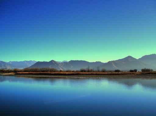 Tibet Himalaya Lake - Vertical Wall Decal