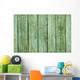 Old Green Wooden Fence