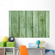 Old Green Wooden Fence