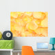 Beautiful Orange Rose Petals Wall Mural