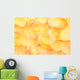 Beautiful Orange Rose Petals Wall Mural