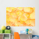 Beautiful Orange Rose Petals Wall Mural