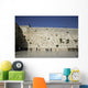 men praying next to the wailing wall, jerusalem,israel Wall Mural
