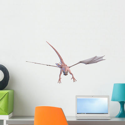 White Dragon Frontal Swoop shown on a wall