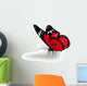 Red butterfly Wall Decal