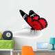 Red butterfly Wall Decal