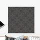 Seamless Decorative Dark Retro Pattern Wall Decal