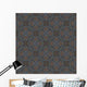 Seamless Decorative Dark Retro Pattern Wall Decal