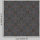Seamless Decorative Dark Retro Pattern Wall Decal