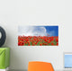 Poppies and Moon Wall Decal