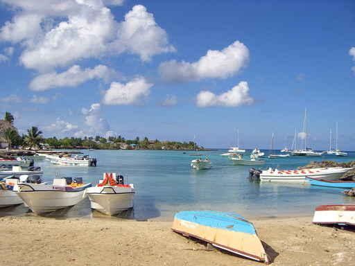 Hafen Bayahibe Beach and Boats Wall Decal