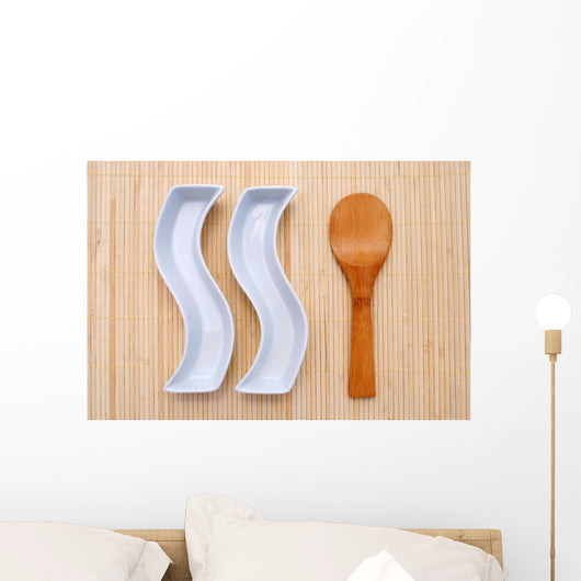 Two White Dishes and