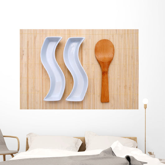 Two White Dishes and