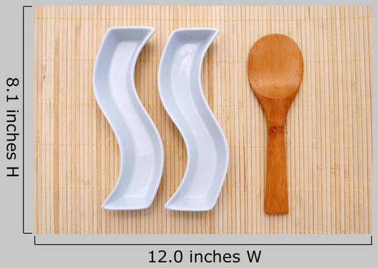 Two White Dishes and