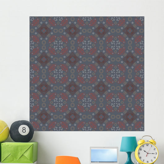 Seamless Decorative Light Retro Pattern Wall Decal