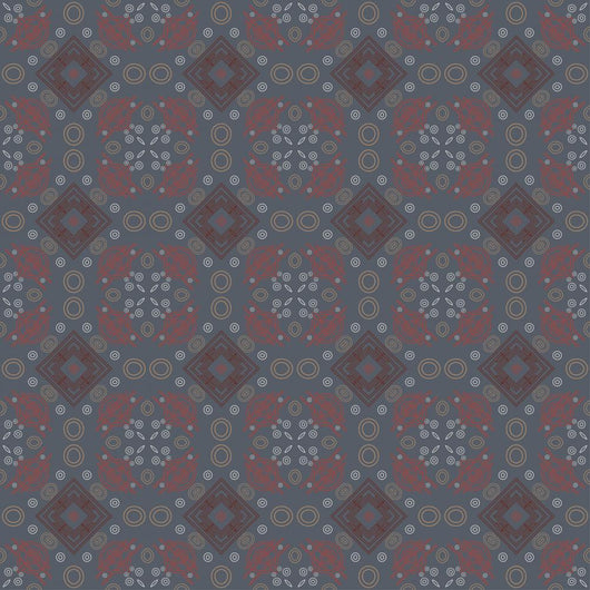 Seamless Decorative Light Retro Pattern Wall Decal