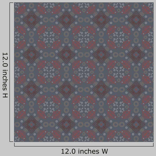 Seamless Decorative Light Retro Pattern Wall Decal
