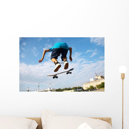 Jumping Skateboarder Wall Decal