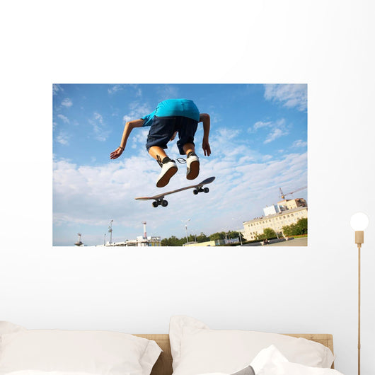 Jumping Skateboarder Wall Decal