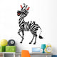 Cute Zebra Cartoon Wall Mural