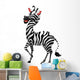 Cute Zebra Cartoon Wall Mural