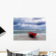 Ostseestrand im Sturm Wall Decal