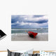 Ostseestrand im Sturm Wall Decal